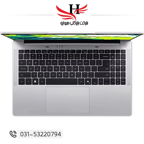 لپ تاپ 16 اینچی ایسر Acer Aspire Lite AL16-54P-39U1 با پردازنده Intel Core i3 1305U نسل سیزدهم، رم 8GB DDR5 4800MHz، حافظه 256GB SSD و صفحه نمایش IPS، مناسب کاربری دانشجویی، اداری و سازمانی، عرضه به‌صورت تکی و خرید عمده از هیوارو (Hivaro) عمده‌فروش و نمایندگی رسمی لپ تاپ در شهرستان شهرضا استان اصفهان و استان تهران
